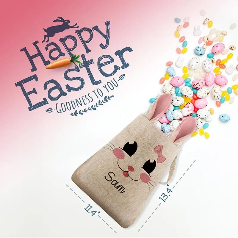 Custom Funny Bunny Easter Bag