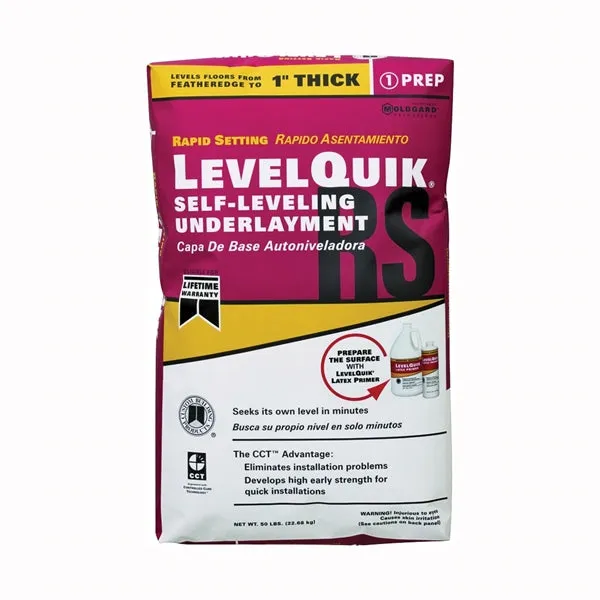 CUSTOM LevelQuik LQ50 Underlayment, Gray, 50 lb Bag