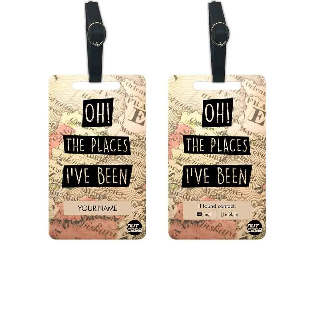 Custom Made Luggage Tag Identification Tags Suitcase Set of 2 - OH