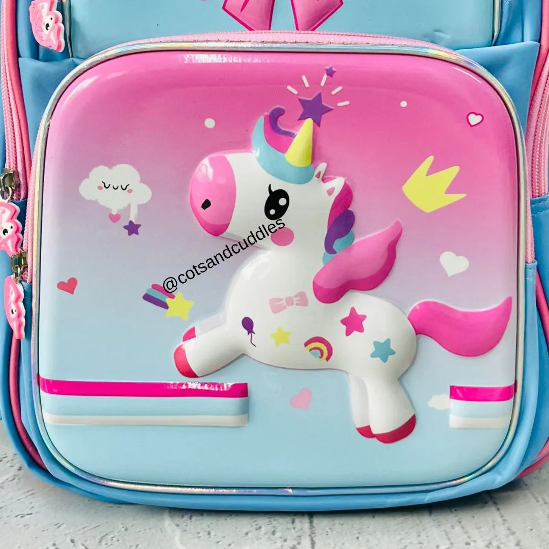 Cute Design 2 Pocket Hardshell Backpack For Kids