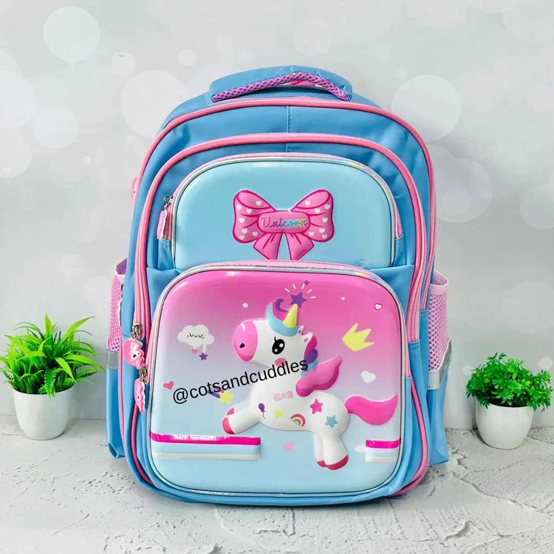 Cute Design 2 Pocket Hardshell Backpack For Kids