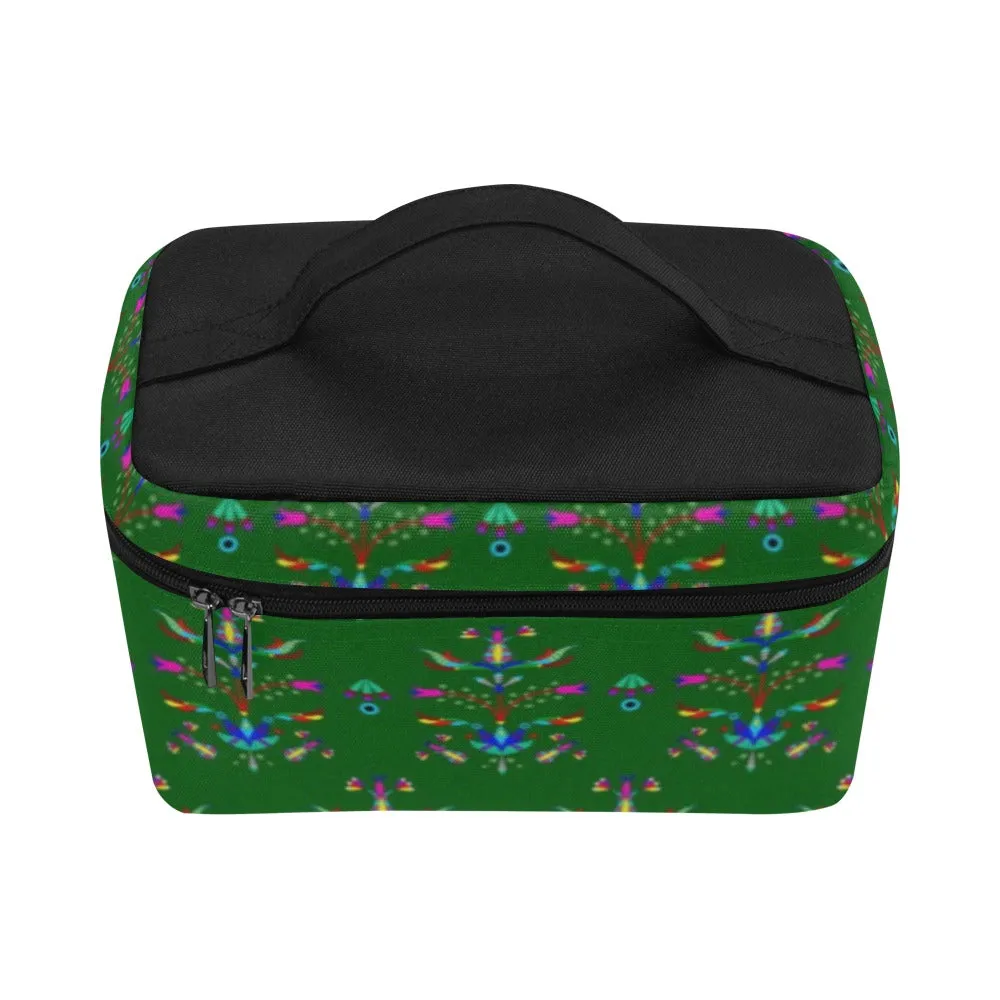 Dakota Damask Green Cosmetic Bag/Large