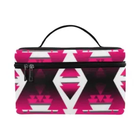 Dark Sunset Winter Camp Cosmetic Bag/Large