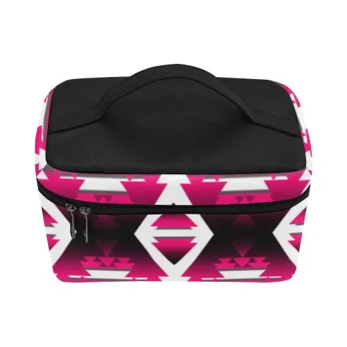 Dark Sunset Winter Camp Cosmetic Bag/Large