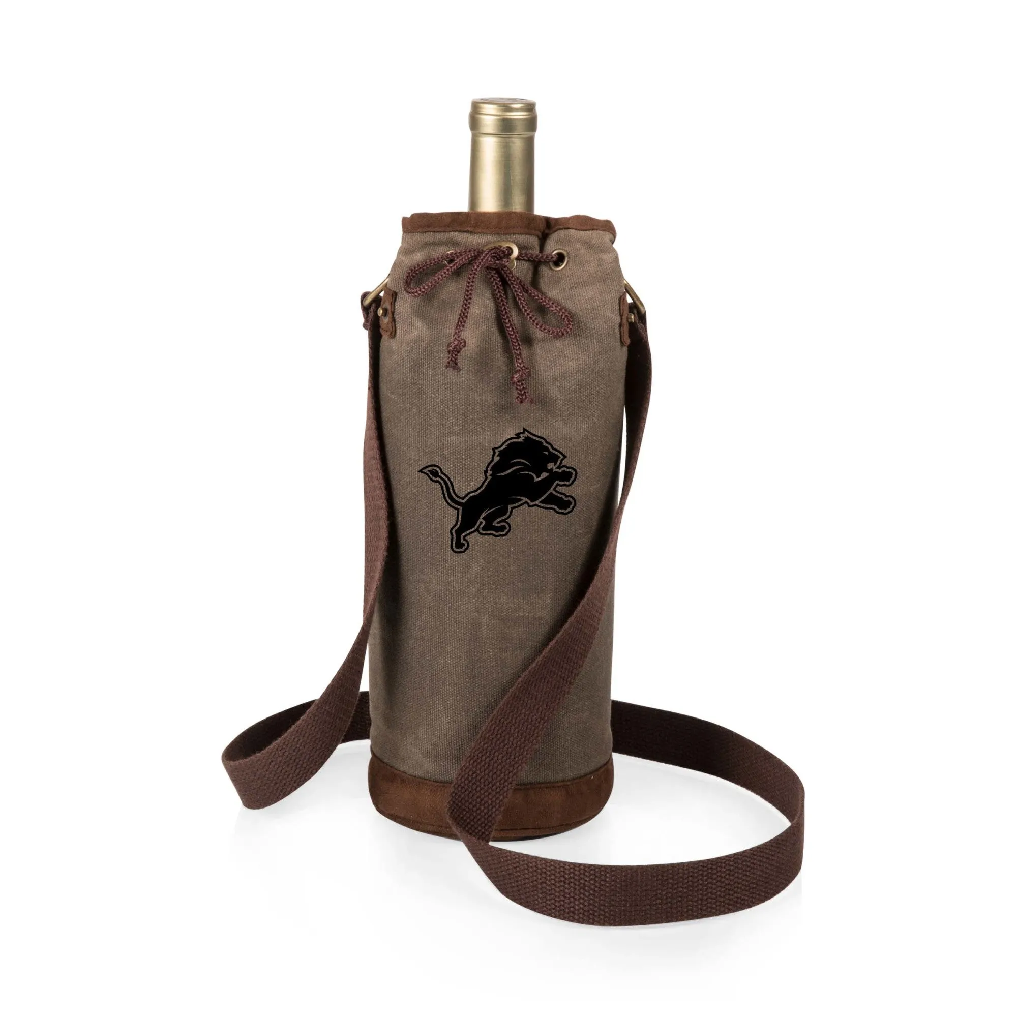 Detroit Lions - Waxed Canvas Wine Tote