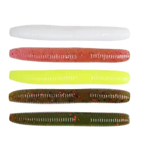 Dr.Fish 15pcs Ice Fishing Soft Worms 1.96''