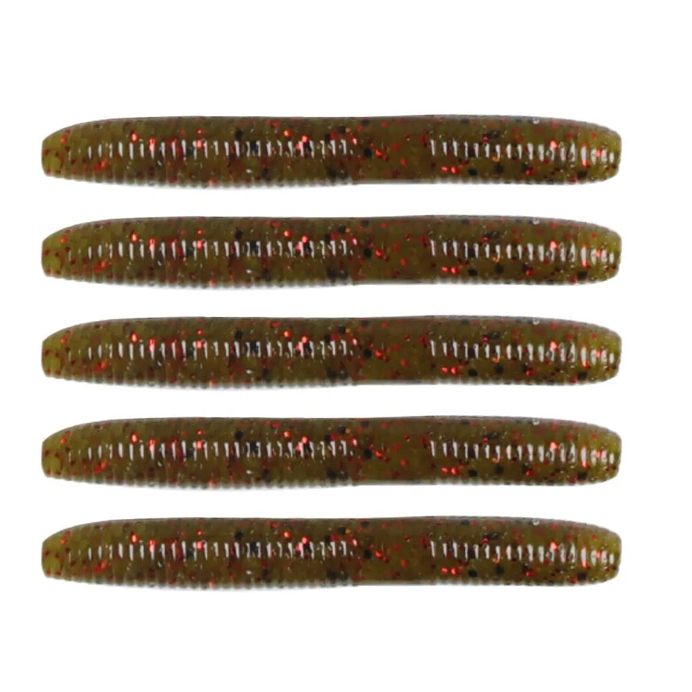 Dr.Fish 15pcs Ice Fishing Soft Worms 1.96''