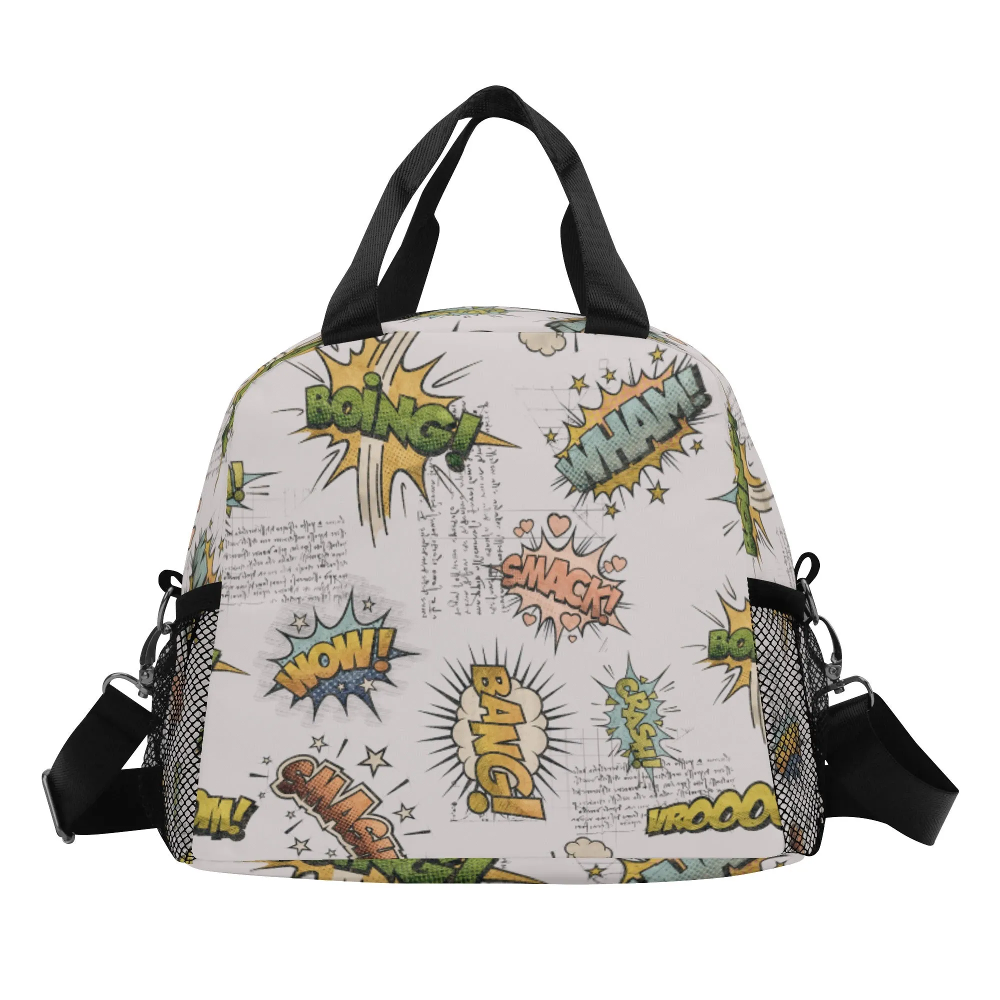 Elevate Lunchtime with Stylish All-Over Printed Vintage Aesthetics Lunch Bag for Teenagers-Mysterious Adventure