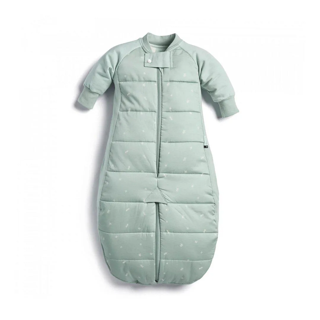 ergoPouch Organic Long Sleeved Sleepsuit Bag - Sage - TOG 3.5