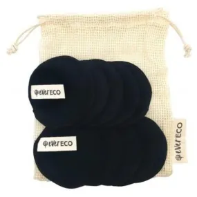 Ever Eco - Reusable Bamboo Facial Pads & Wash Bag | BLACK