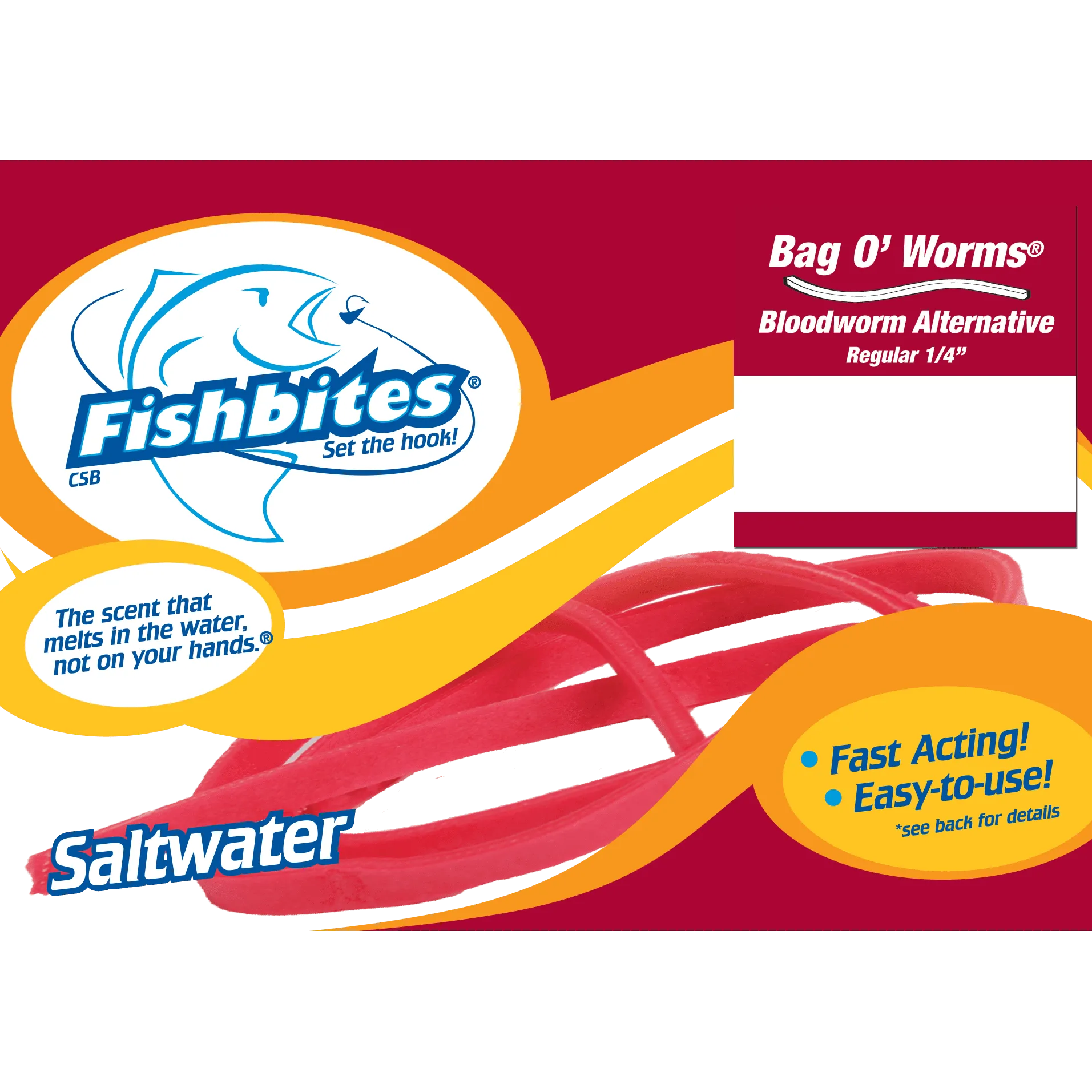 Fishbites Bag O' Worms - Fast Acting Bloodworm