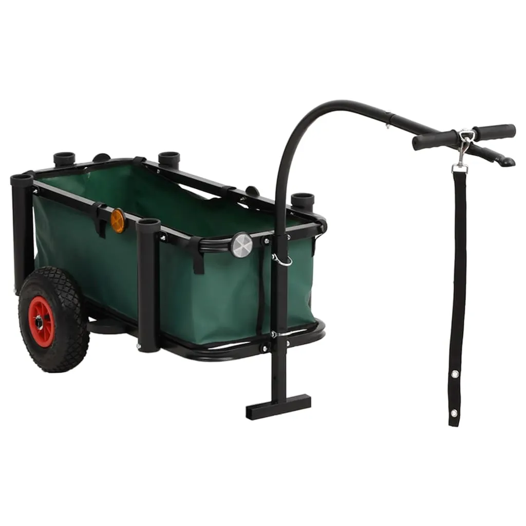 Fishing Trolley with Bag Black Steel