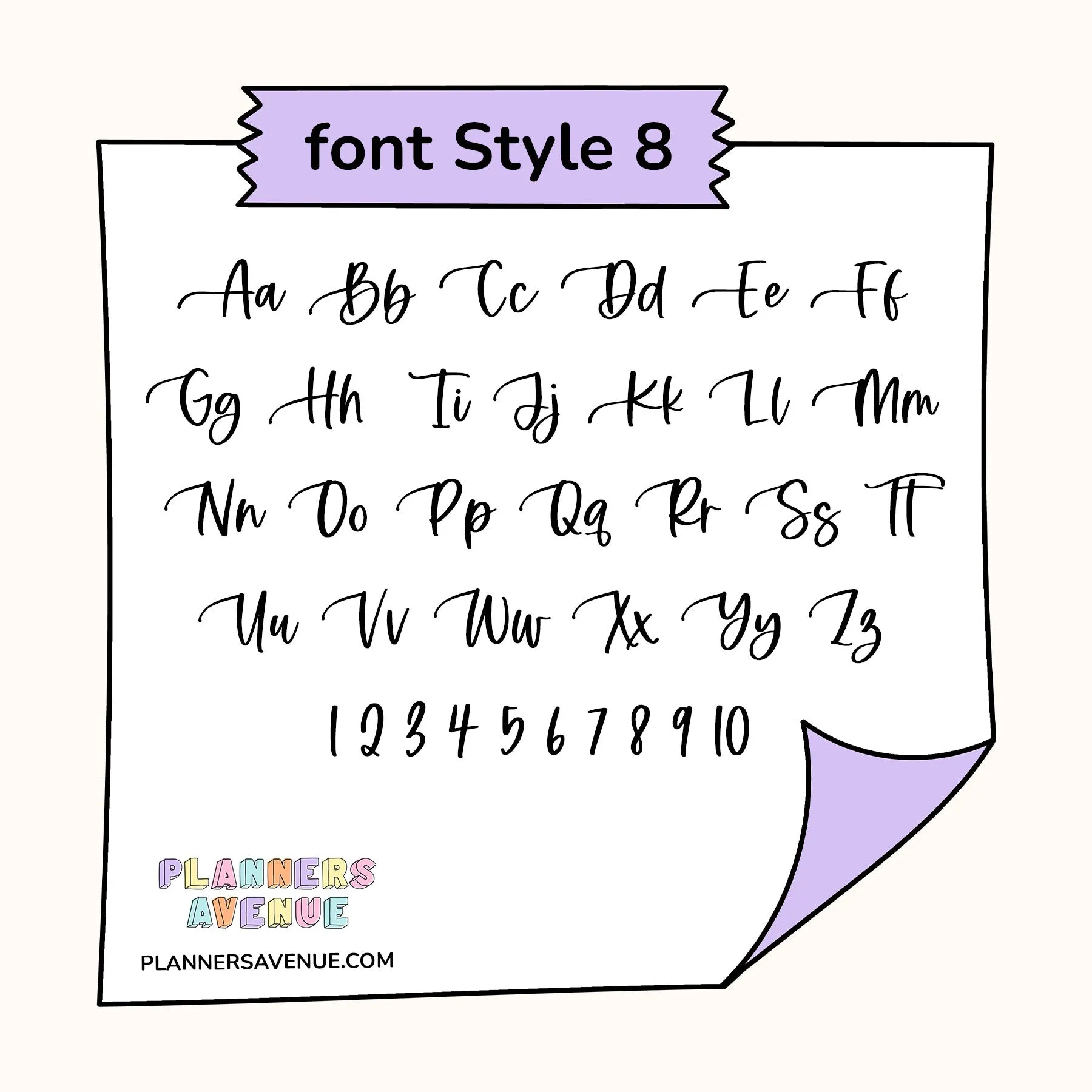 Foil Custom Text Word Planner Stickers | 2 Sizes Single Line