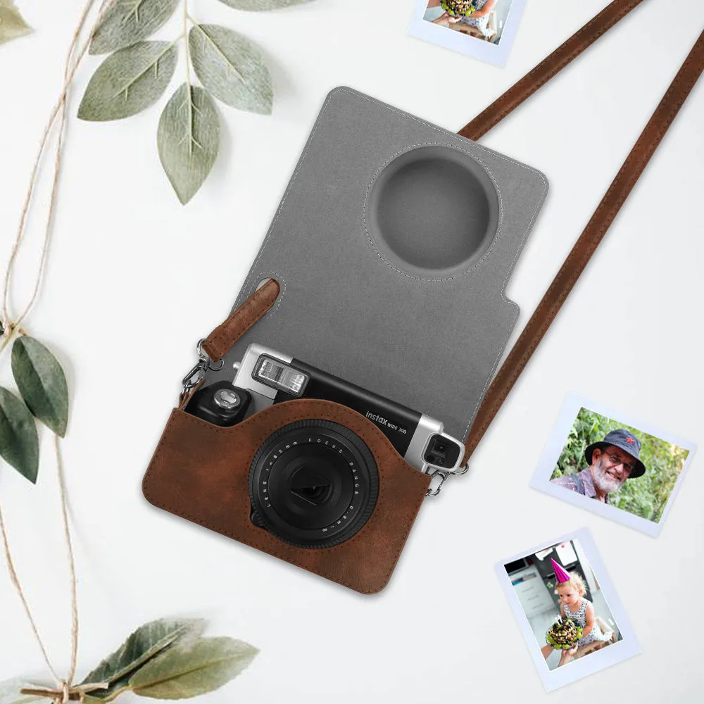 Fujifilm Instax Wide 300 Instant Film Camera Leather Bag | Fintie