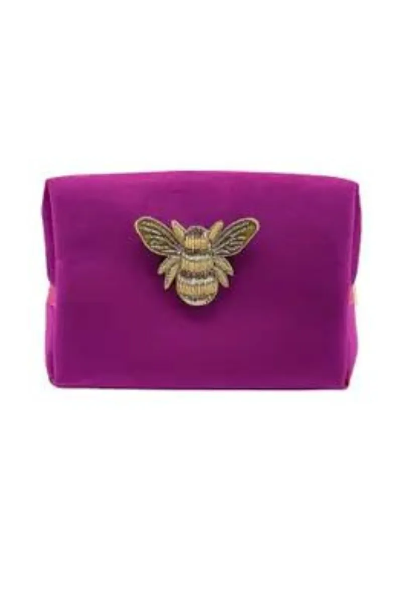 Fuschia Bee's Knees Makeup Bag