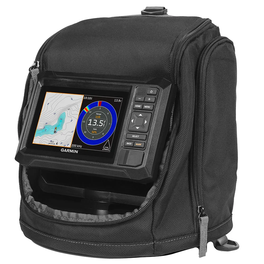 Garmin ECHOMAP* UHD2 Keyed 5" cv Ice Fishing Bundle w/ECHOMAP* UHD2 53cv & Dual Beam-IF Transducer