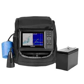 Garmin ECHOMAP* UHD2 Keyed 5" cv Ice Fishing Bundle w/ECHOMAP* UHD2 53cv & Dual Beam-IF Transducer