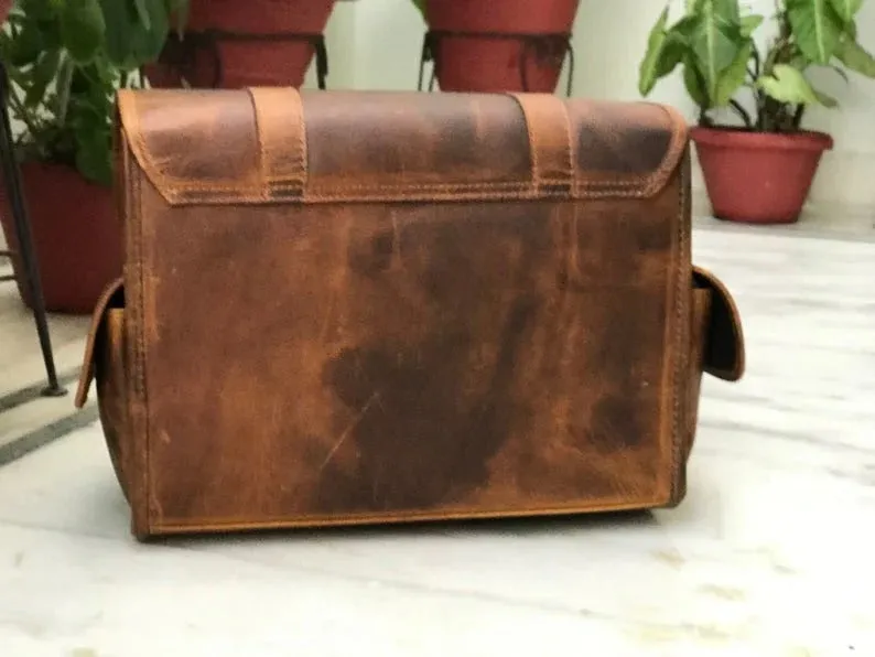 Genuine Leather Camera Bag