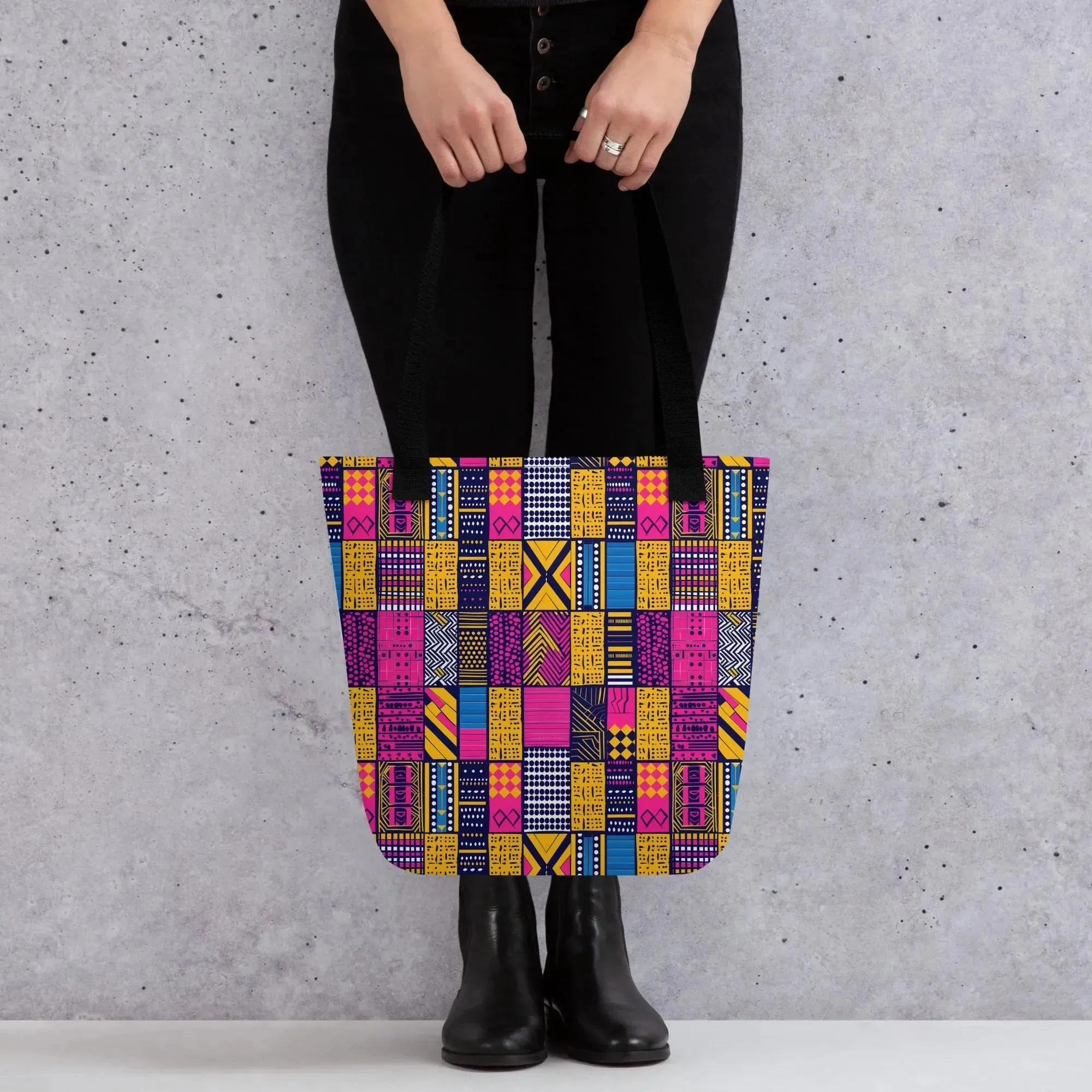 Ghanaian Kente Cloth Tote Bag