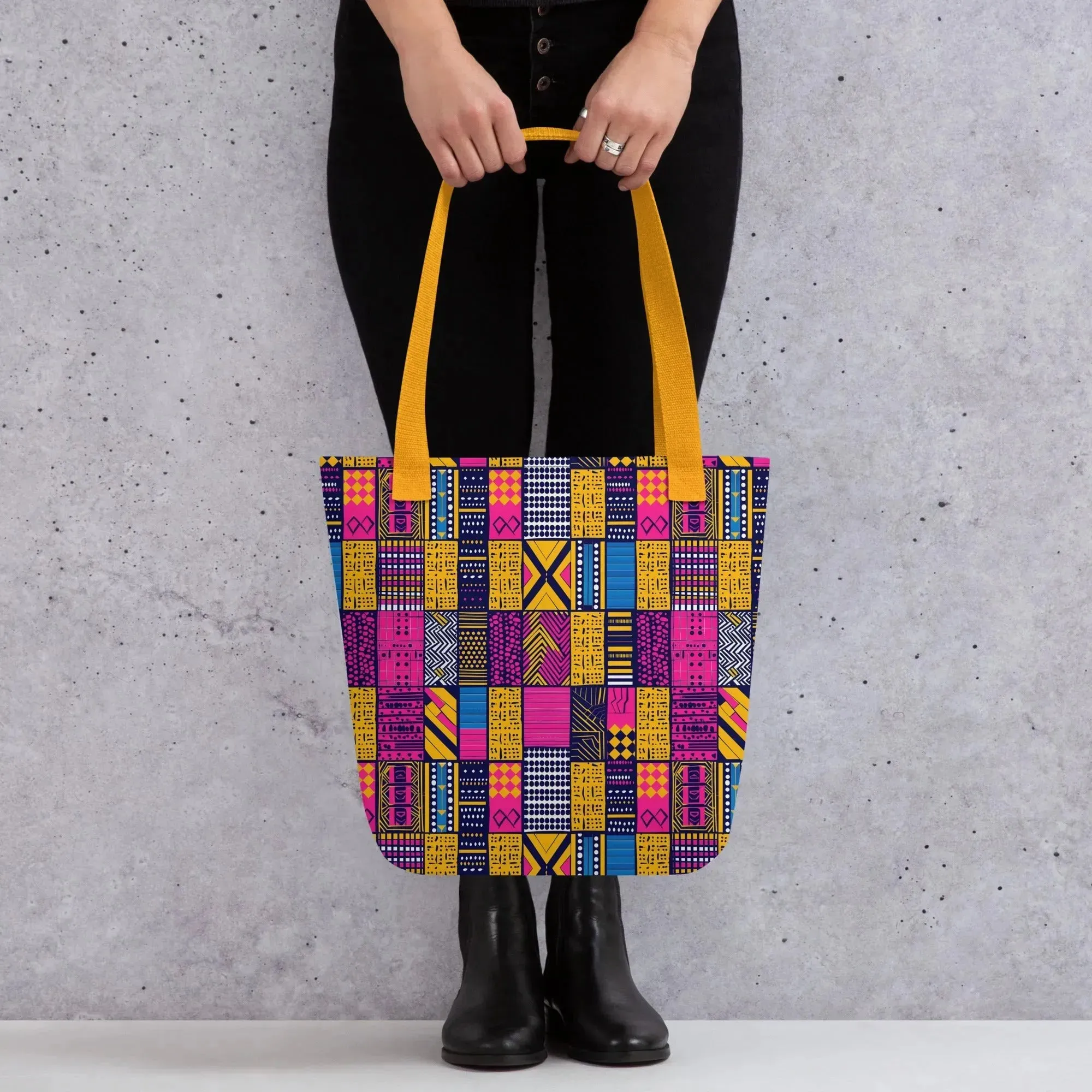 Ghanaian Kente Cloth Tote Bag