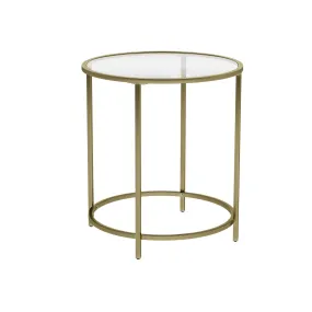 Golden Metal Side Table