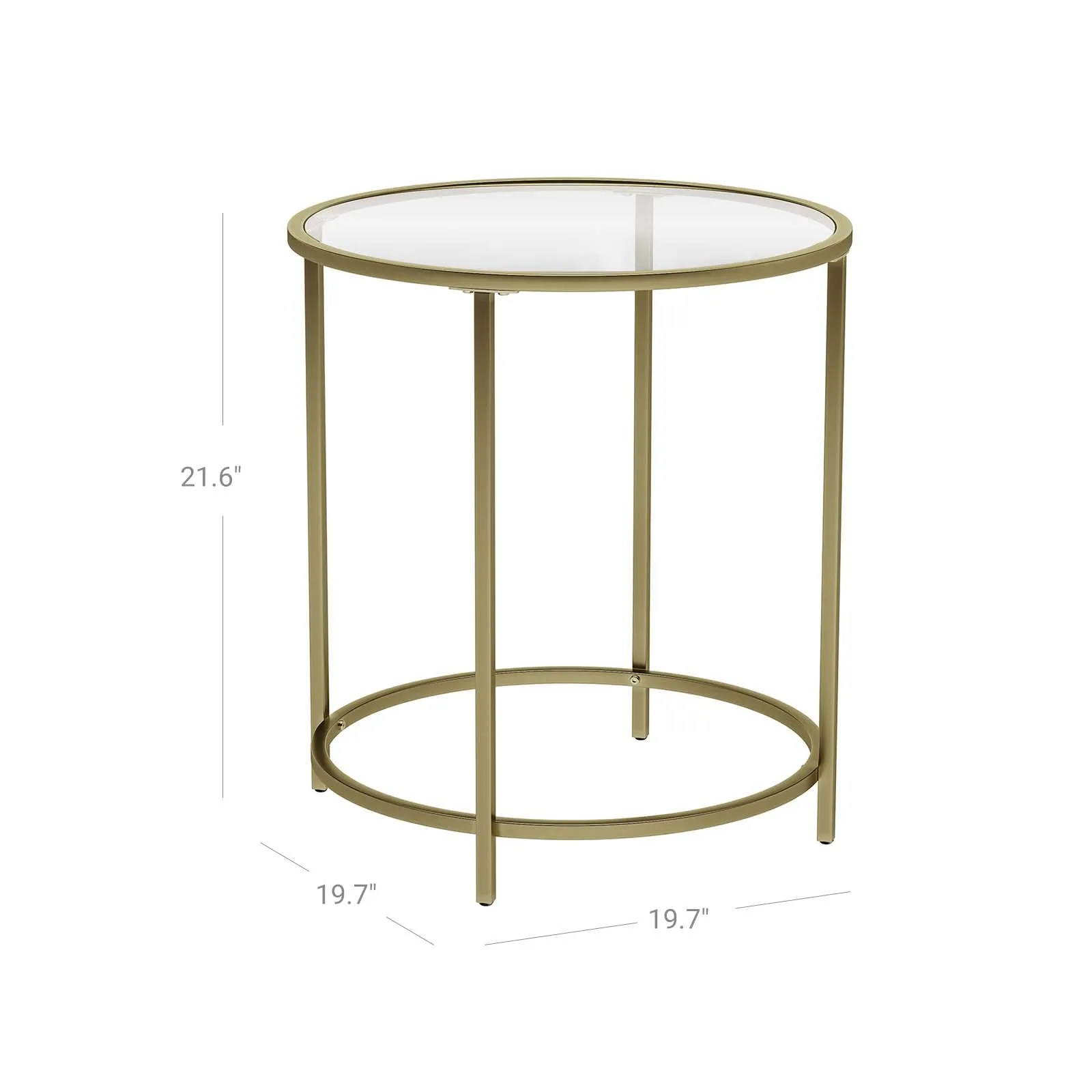 Golden Metal Side Table