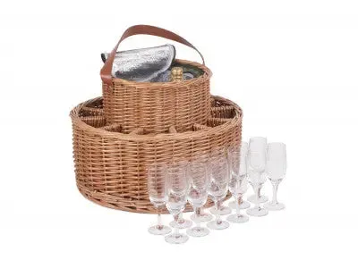 GREEN TWEED CHILLED GARDEN PARTY BASKET