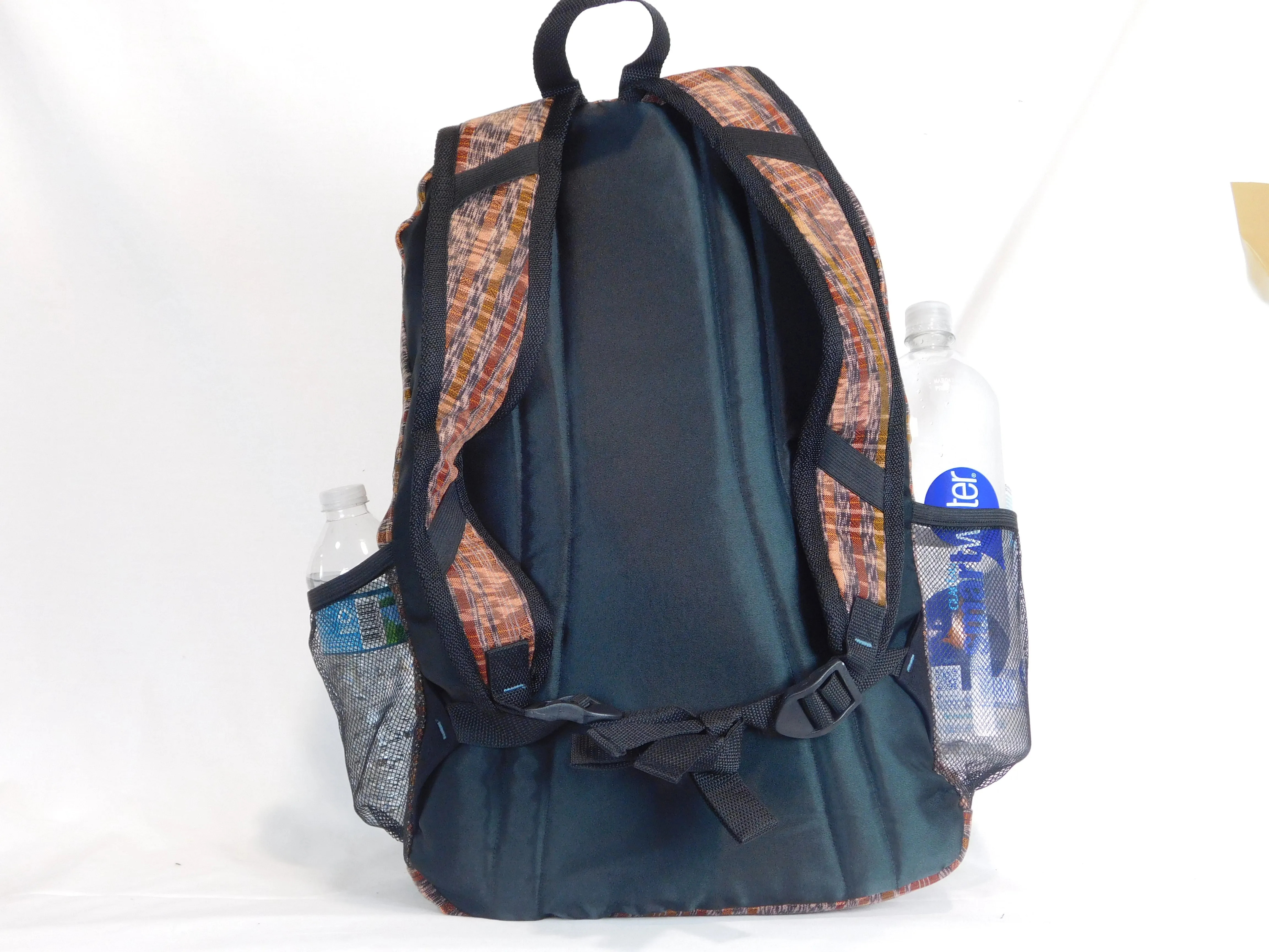 Hand-Woven Backpack with Hand-Brocaded Accents (Large)