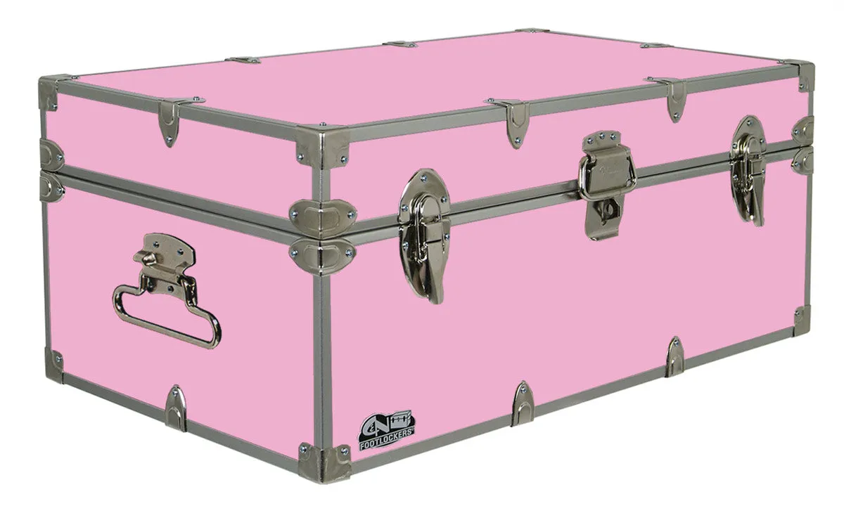 Happy Camper Steel Footlocker Trunk 32x18x13.5"