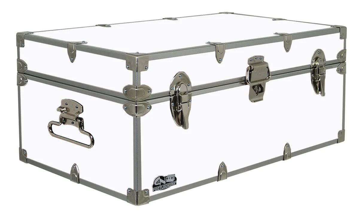 Happy Camper Steel Footlocker Trunk 32x18x13.5"