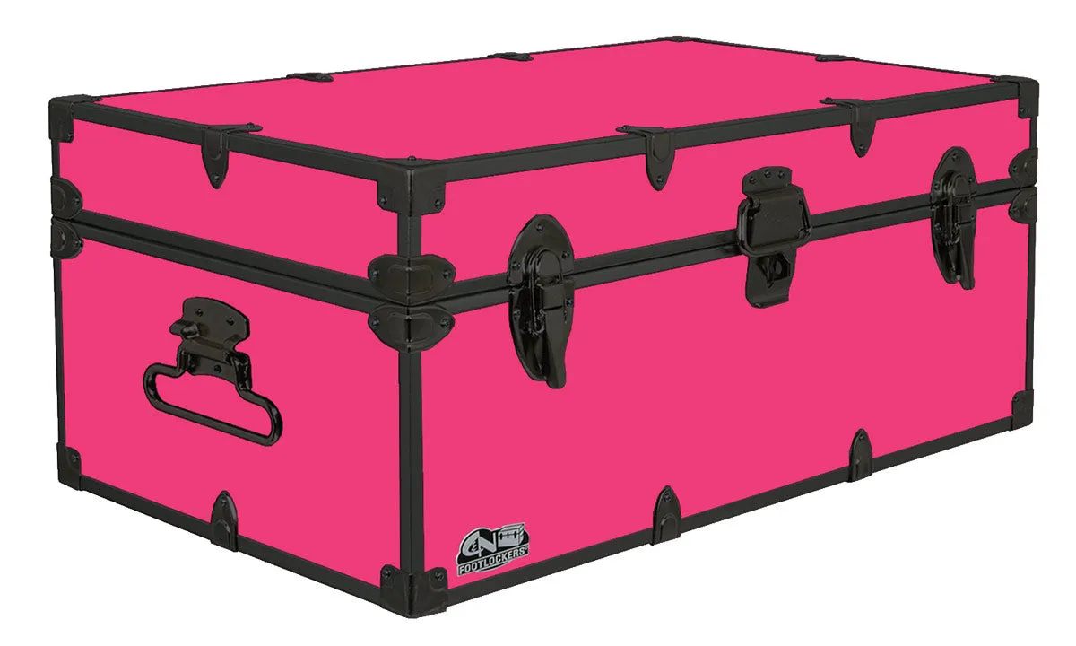 Happy Camper Steel Footlocker Trunk 32x18x13.5"