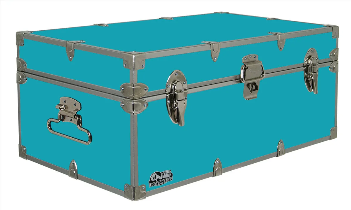 Happy Camper Steel Footlocker Trunk 32x18x13.5"