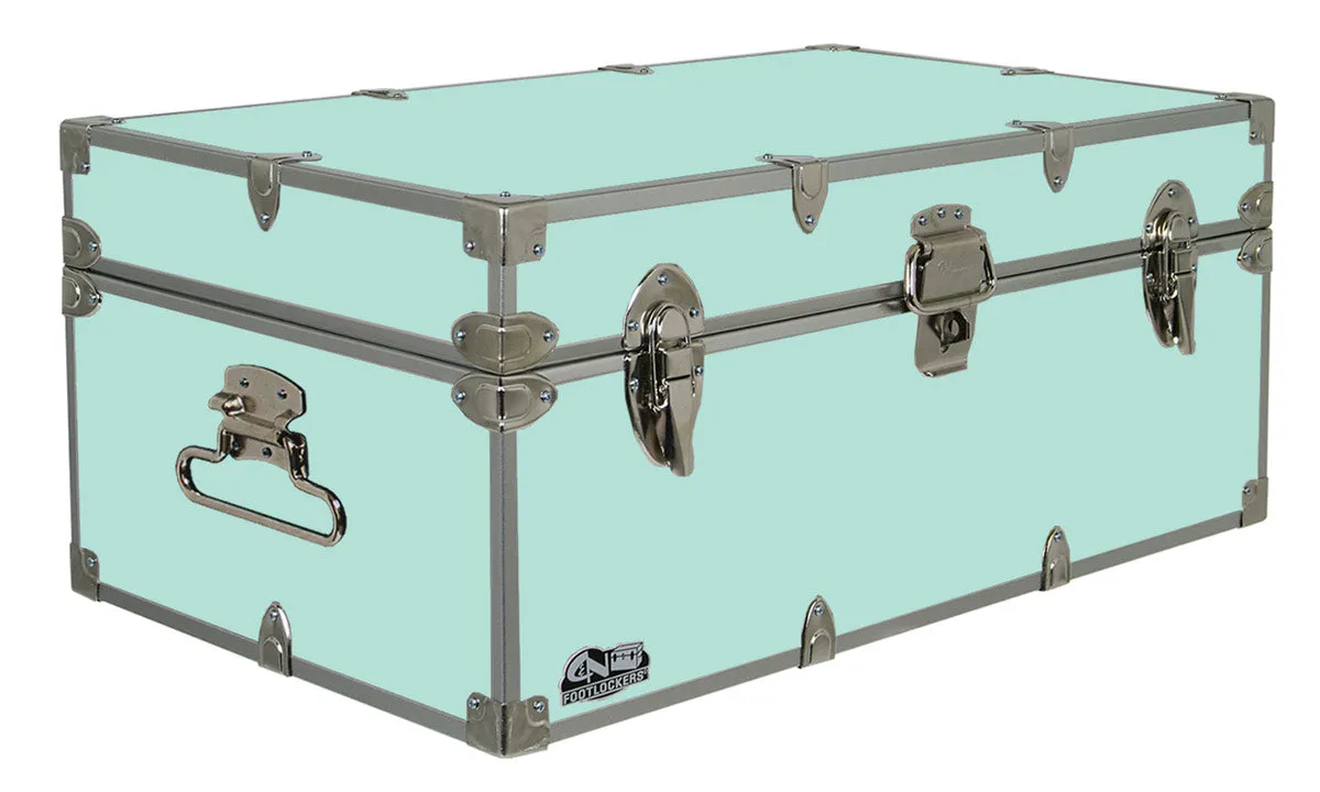 Happy Camper Steel Footlocker Trunk 32x18x13.5"