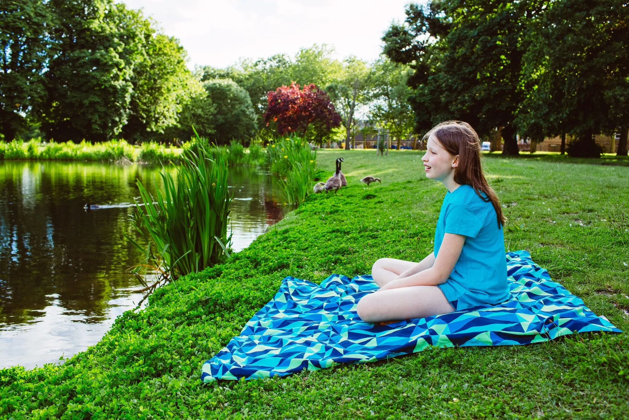 Harlequin Family PACMAT Picnic Blanket