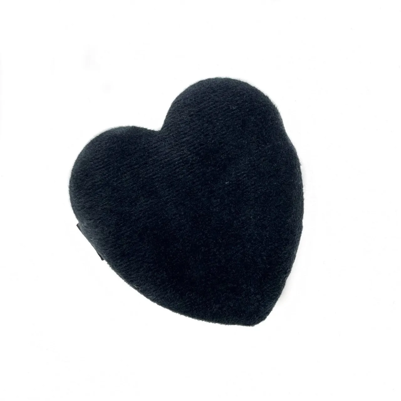 Heart Cosmetic Puff Black