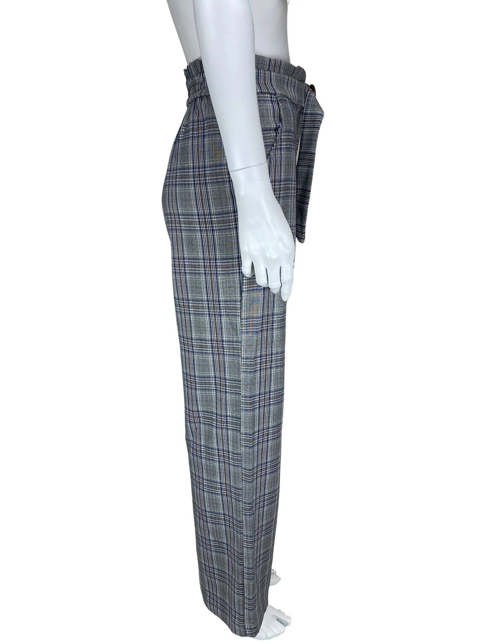 Heartloom, Women's Plaid Wide-Leg Pant, Ivory/Multi, Size S