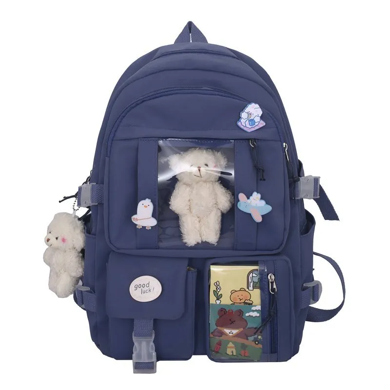 High School Girls Backpack High Capacity School Bags For Teenage Girls Multi Pockets Kawaii Backpack Women Harajuku Cute Mochila