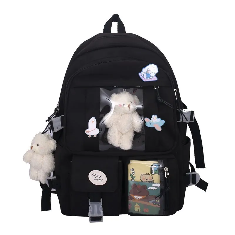 High School Girls Backpack High Capacity School Bags For Teenage Girls Multi Pockets Kawaii Backpack Women Harajuku Cute Mochila