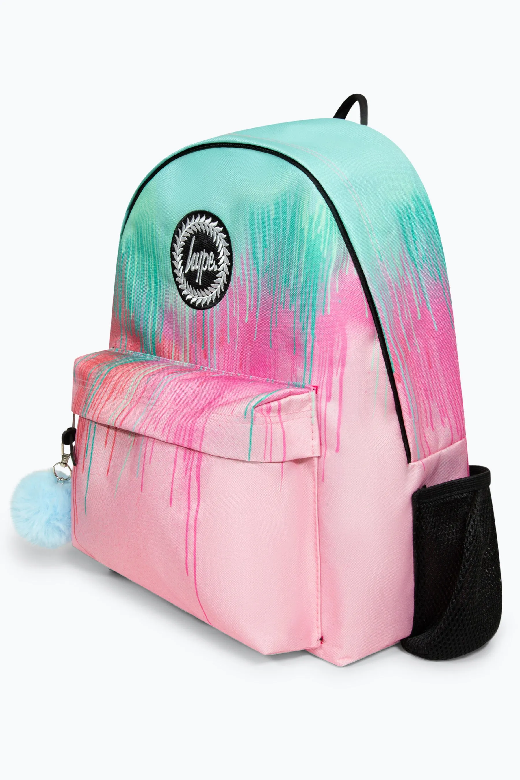 Hype Iconic Pink/Teal Pastel Drips Girls Backpack