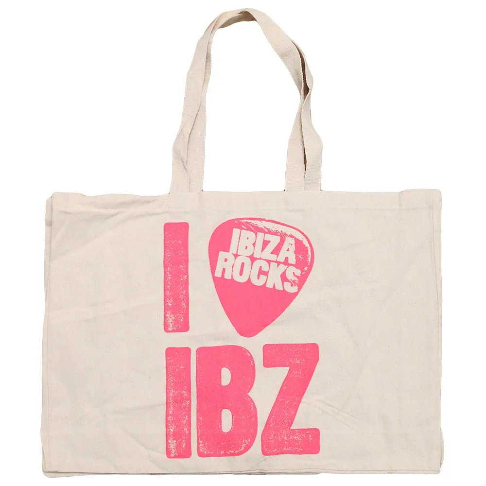 Ibiza Rocks Large Canvas Tote Beach Bag