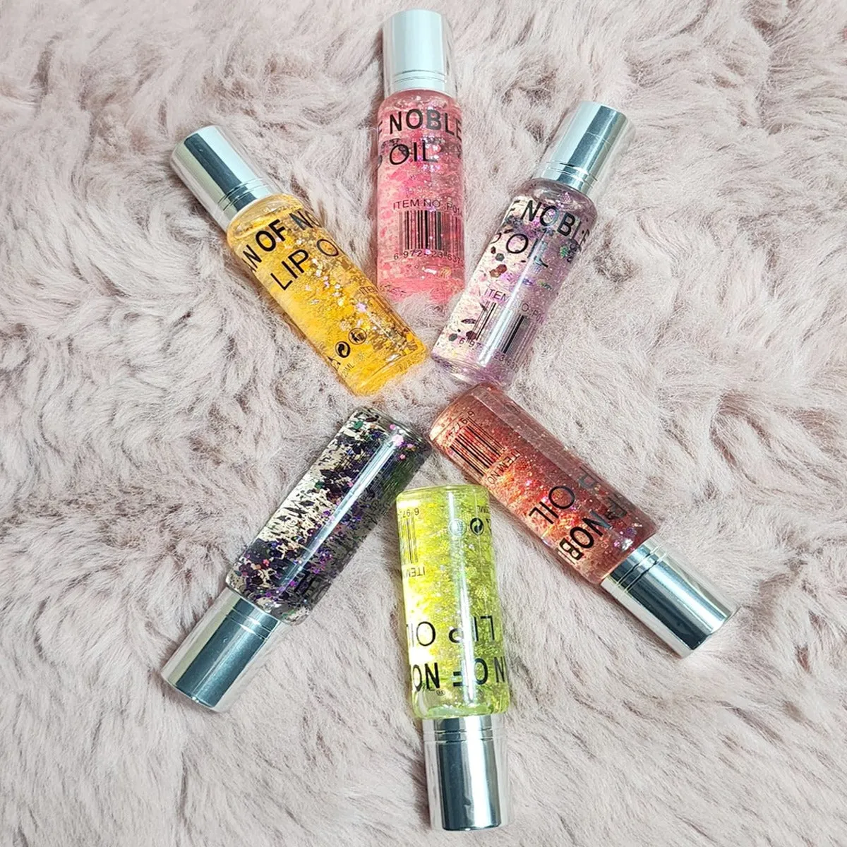 IMAN OF NOBLE Color fashion Waterproof Glitter & Lip Oil