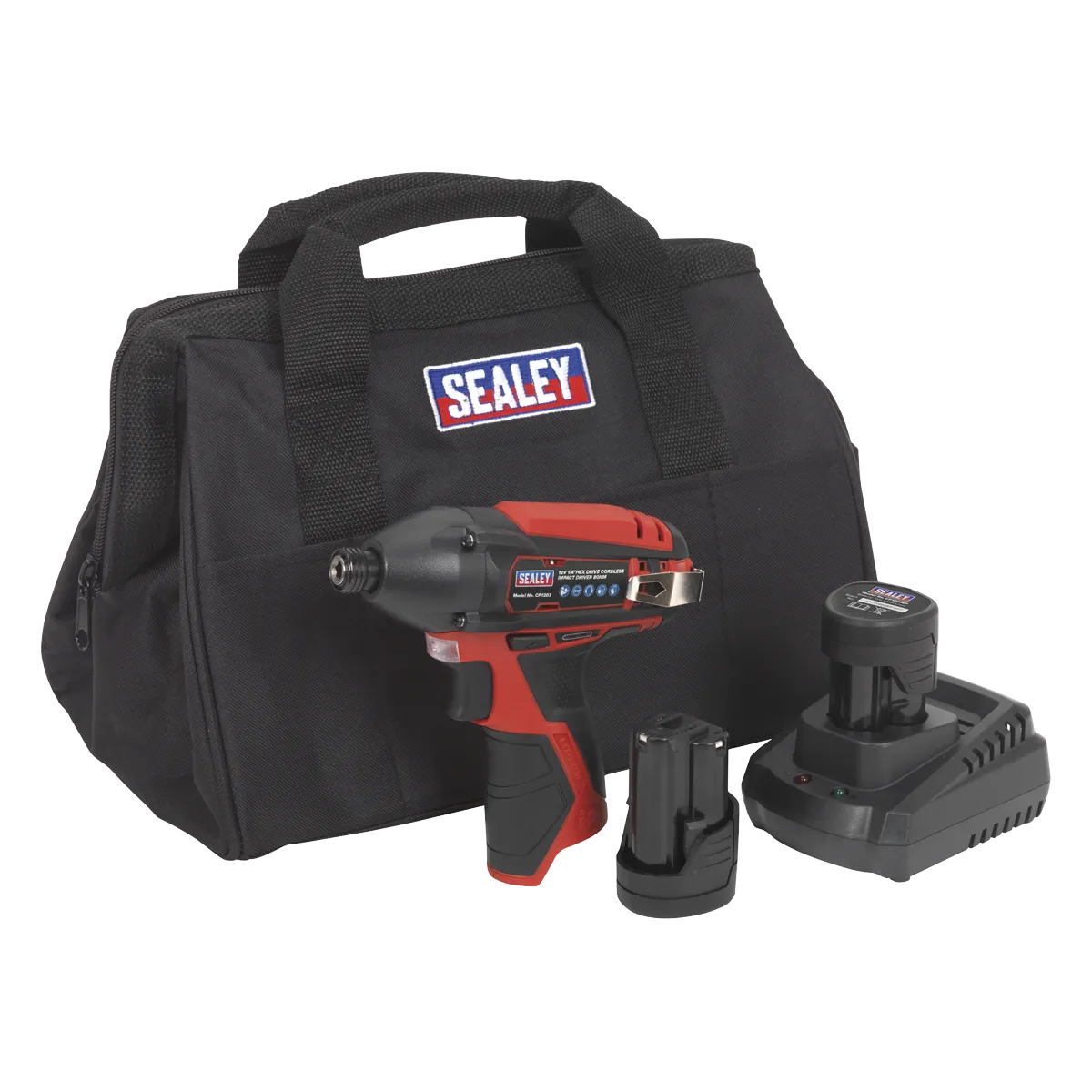 Impact Driver Kit 1/4" Hex Drive 12V Li-ion - 2 Batteries