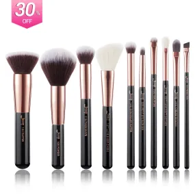 Individual 10 Pcs Basic Makeup Brush Set T156