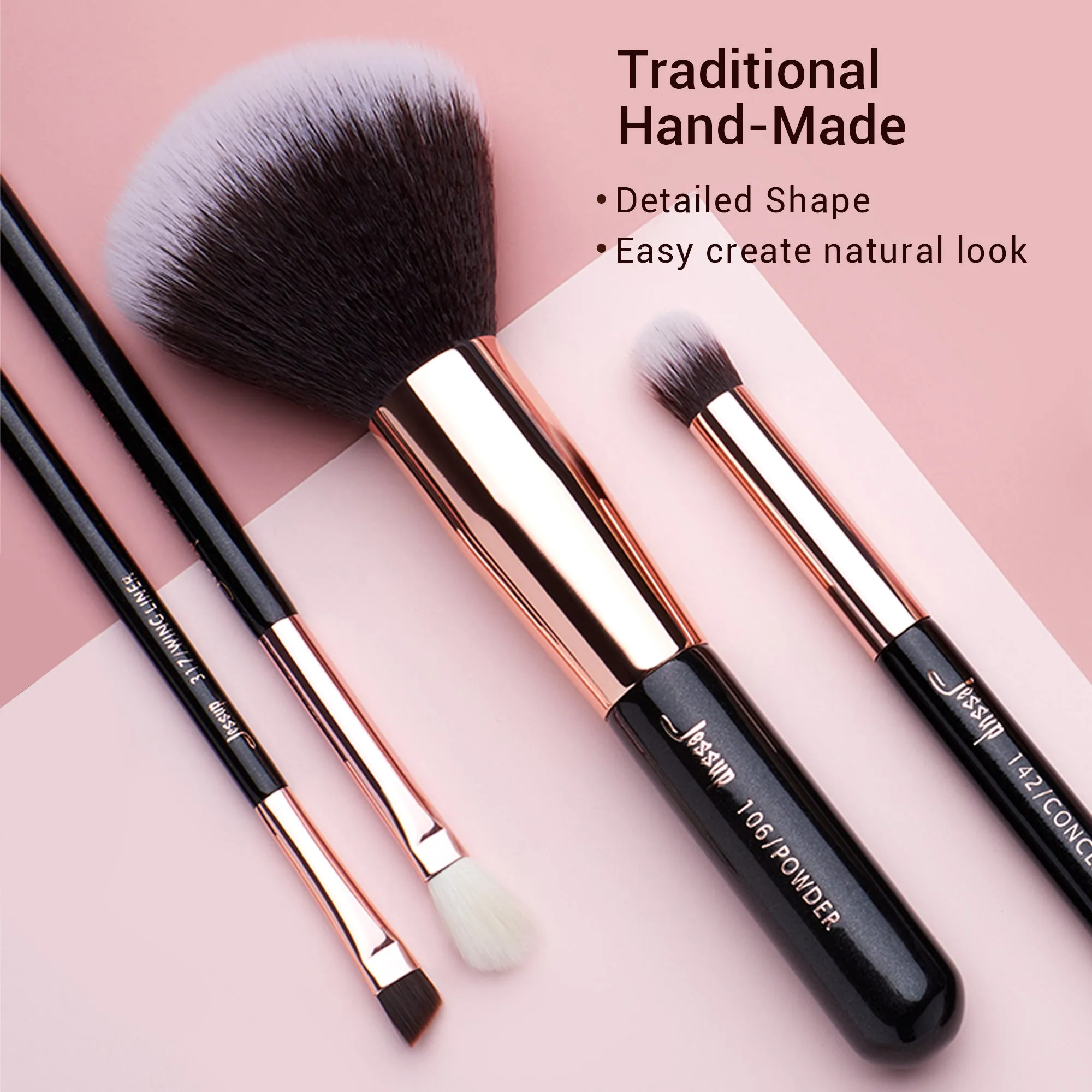 Individual 10 Pcs Basic Makeup Brush Set T156