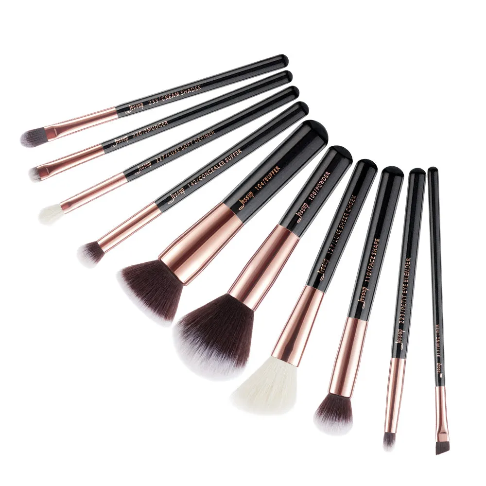 Individual 10 Pcs Basic Makeup Brush Set T156