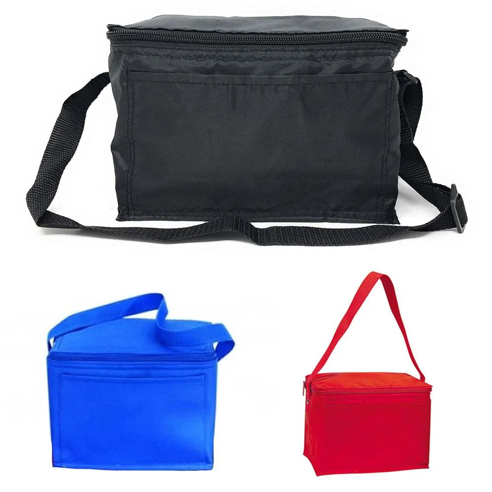 Insulated Cooler Lunch Box Bag 6 Pack Picnic Beer Drink Water 9 X 6-1/4inch