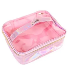 J-lash Makeup Bag - PINK HOLOGRAPHIC