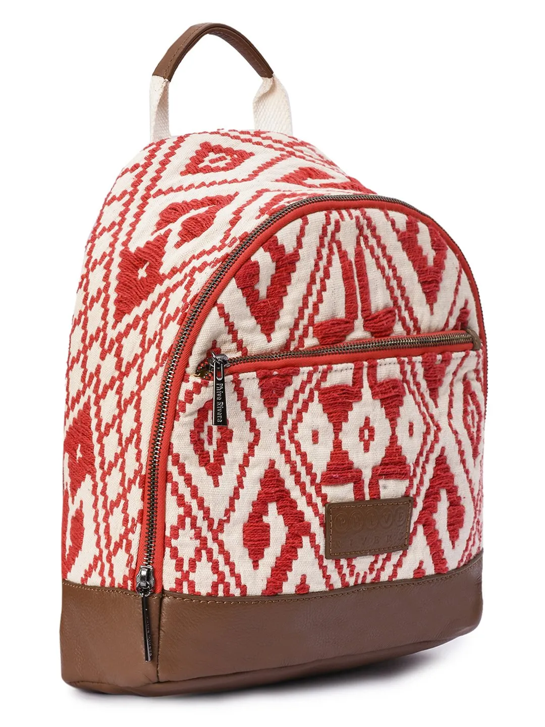 Jacquard Fabric Backpack - PRU1361