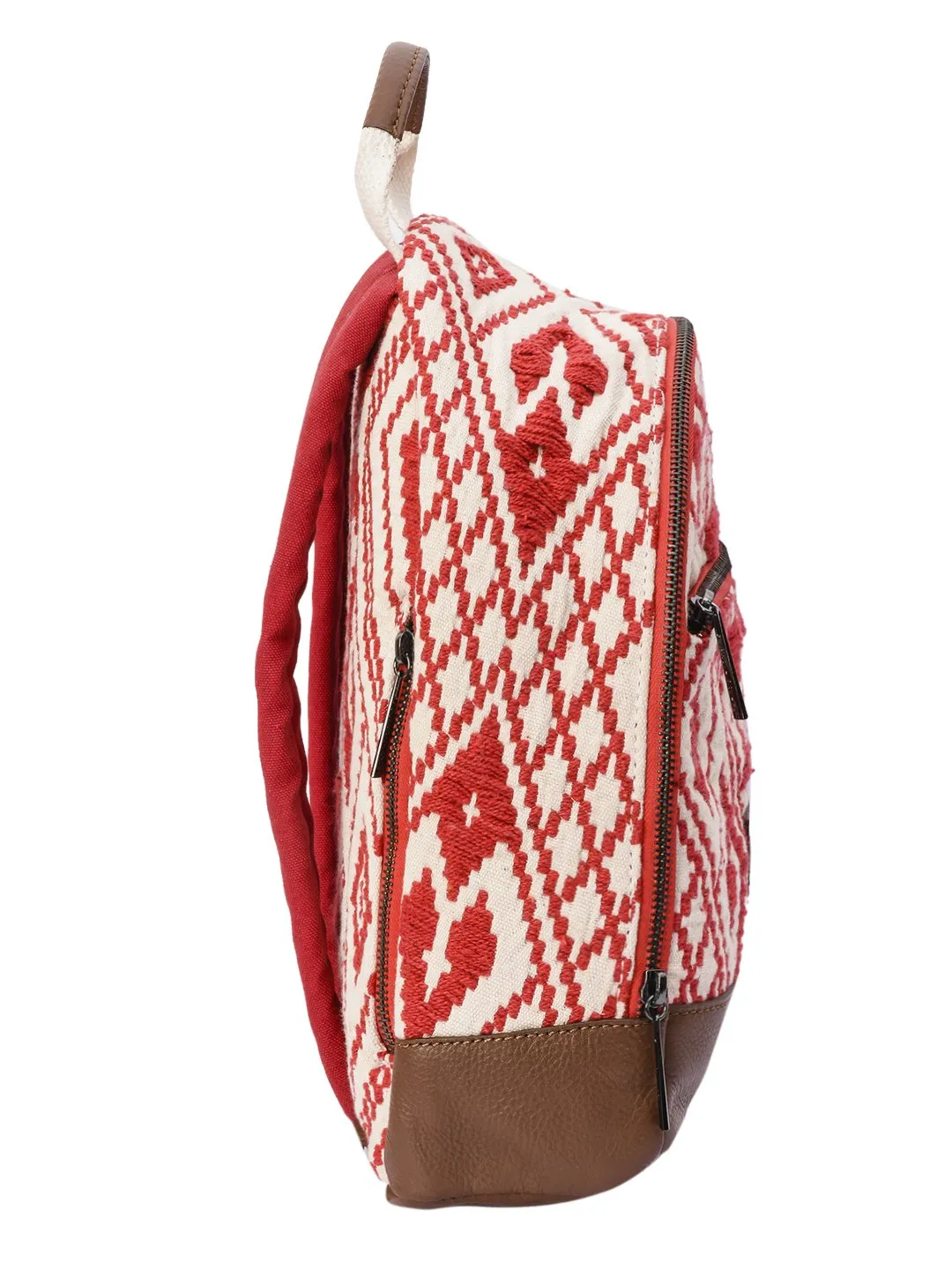 Jacquard Fabric Backpack - PRU1361