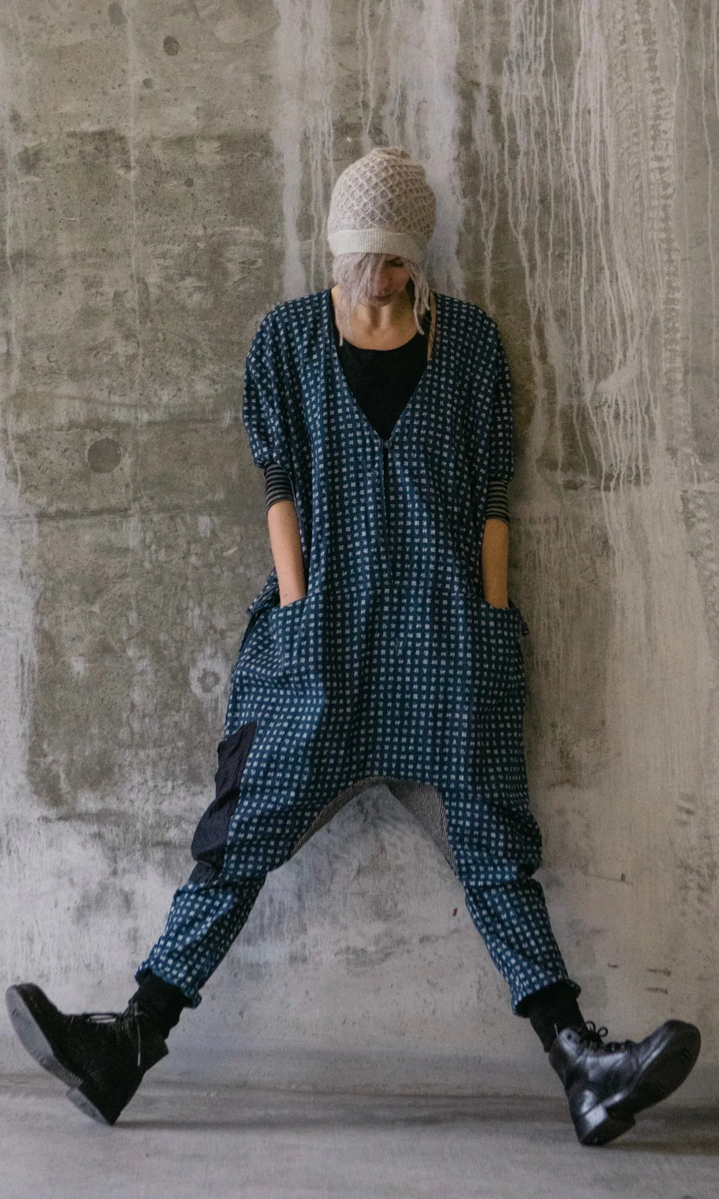 JAPANESE PRINTED COTTON ONESIE